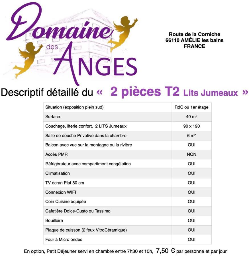 アメリ・レ・バン・パラルダ Domaine Des Angesアパートホテル エクステリア 写真